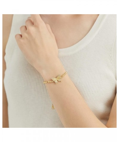 18K Gold Plated Charm Bracelets Evil Eye/Infinity Evil Eye/Butterfly/Tree of Life Cute Dainty Bracelet for Women, Teen Girls ...