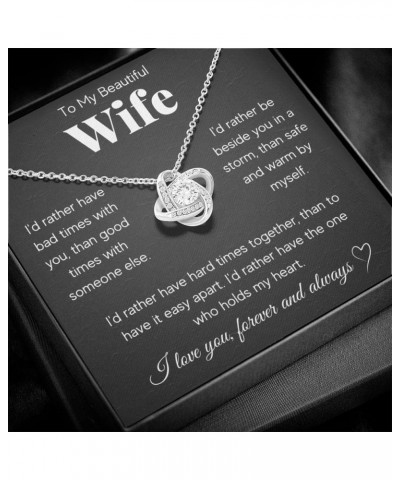 Gifts For Wife Romantic, Wife Birthday Gift Ideas, To My Smoking Hot Wife Necklace, Necklace For Wife From Husband, Message C...