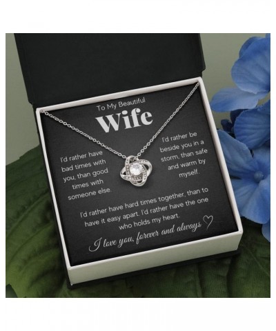 Gifts For Wife Romantic, Wife Birthday Gift Ideas, To My Smoking Hot Wife Necklace, Necklace For Wife From Husband, Message C...