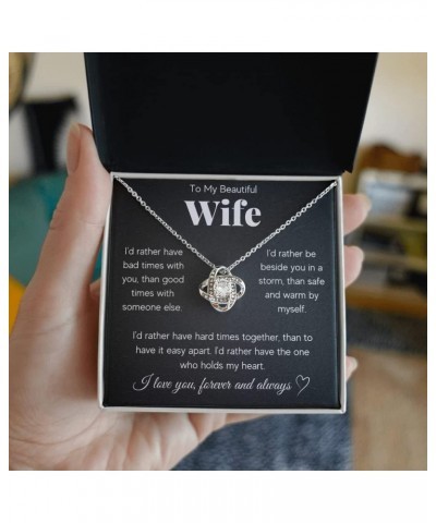 Gifts For Wife Romantic, Wife Birthday Gift Ideas, To My Smoking Hot Wife Necklace, Necklace For Wife From Husband, Message C...