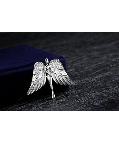 Women's Crystal Flying Wings Angel Brooch Pin Lapel Pin Costume Jewelry Silver Tone $10.70 Brooches & Pins