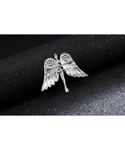 Women's Crystal Flying Wings Angel Brooch Pin Lapel Pin Costume Jewelry Silver Tone $10.70 Brooches & Pins