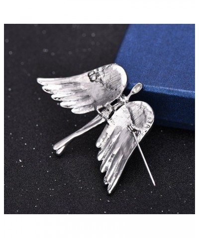 Women's Crystal Flying Wings Angel Brooch Pin Lapel Pin Costume Jewelry Silver Tone $10.70 Brooches & Pins