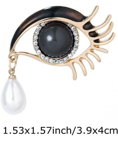 Women Stylish Charm Brooch Pin Crystal Rhinestone High Heel Princess Shoes Brooch Badge Black Eye $7.69 Brooches & Pins