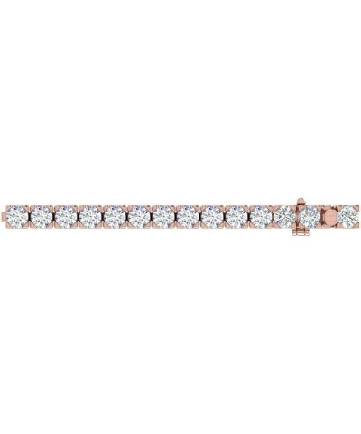 2 to 7 Carat Diamond Tennis Bracelet in 14K Gold (7 Inch) - IGI Certified (I1-I2 Clarity) Rose Gold 7.0 carats $777.10 Bracelets