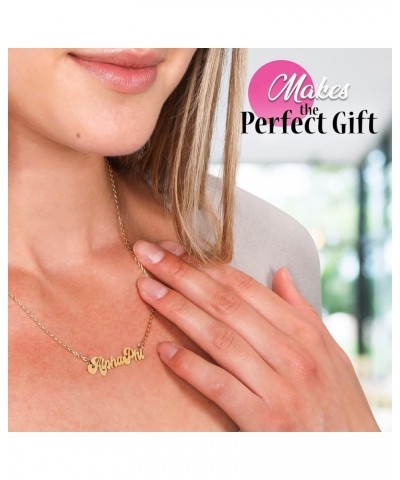 Delta Gamma Necklace — Retro Font Design with 18K Gold Plating, Delta Gamma Gifts for Women $11.25 Necklaces