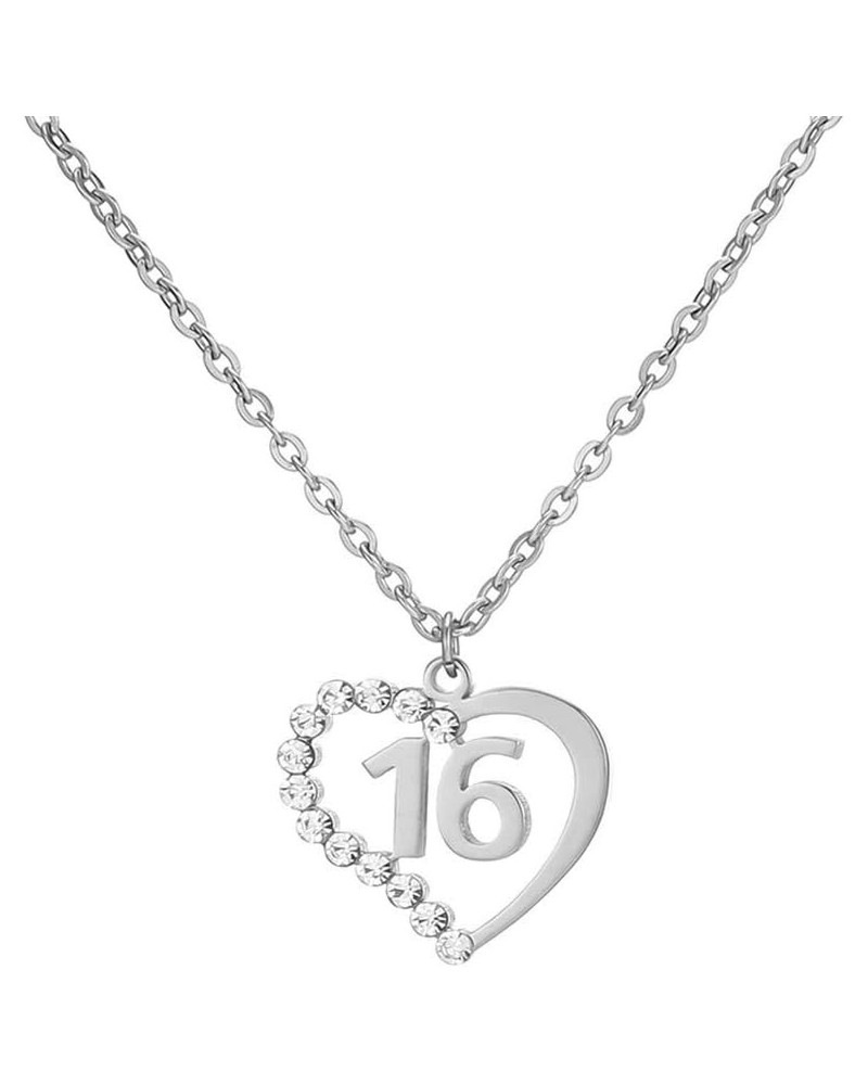 Stainless Steel Birth Year Number 10 to 99 Necklace Birthday Gift Anniversary Jewelry for Women 16 $13.03 Necklaces