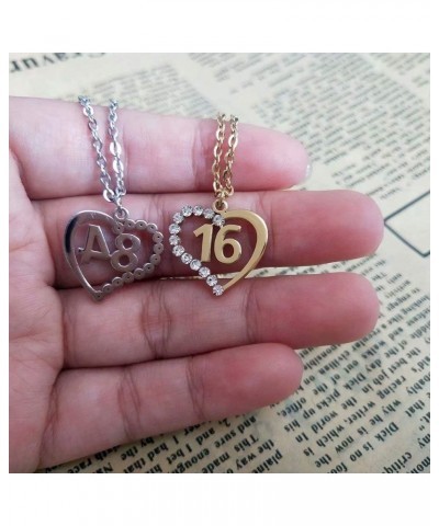 Stainless Steel Birth Year Number 10 to 99 Necklace Birthday Gift Anniversary Jewelry for Women 16 $13.03 Necklaces