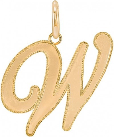 Gold Initial Letter Pendant For Necklaces, 10k Gold A-Z Big Letter Charm Necklace Jewelry for Men And Women. Made In USA W $3...