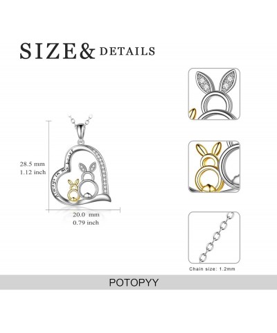 Gifts for Christmas S925 Sterling Silver Cute Animal Pendant Necklace Rabbit/Dolphin/Penguin/Panda/Dog/Owl/Fox/Hummingbrid/Bu...