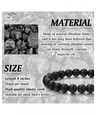 Gifts for Dad | Grandpa | Uncle | Son | Grandson | Brother | Husband | Boyfriend - Natural Healing Lava Rock Stone/Tiger Eye ...