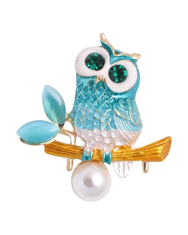 Owl Brooch Pins for Women Men Crystal Rhinestone Brooch Pin Lapel Brooches Bird Fashion Brooch Pin Jewelry for Wedding Party ...