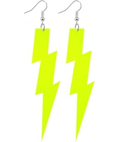 80s Neon Earrings Pendant Retro Acrylic Drop Dangle for Women Girls 80's Party Halloween Party,4 Pairs $6.88 Earrings