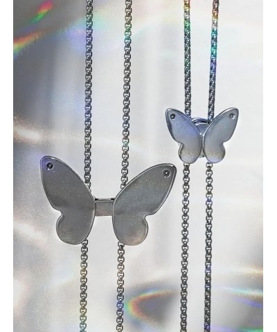 Grunge Punk Butterfly Pendant Necklaces, Techno Rave Party Jewelry 2 B30 $8.39 Necklaces