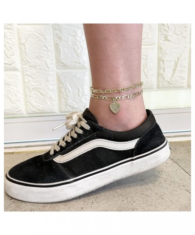 Initial Anklet for Women Gold Anklets with Initials Angel Number Ankle Bracelet Adjustable Gold Chain Ankle Bracelets Summer ...