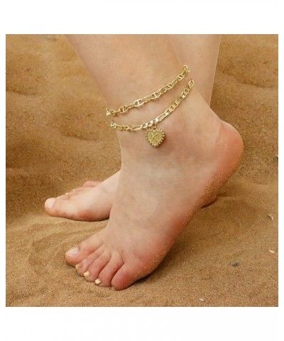 Initial Anklet for Women Gold Anklets with Initials Angel Number Ankle Bracelet Adjustable Gold Chain Ankle Bracelets Summer ...