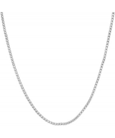 Shop Franco Chain Necklace - 3MM - 16/18/20/22/24/26 Inch Lengths - Gold/White Gold - Unisex 26 Inch 3MM Franco White Gold $4...