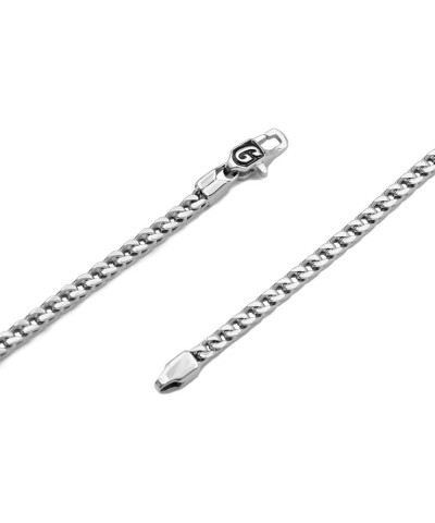 Shop Franco Chain Necklace - 3MM - 16/18/20/22/24/26 Inch Lengths - Gold/White Gold - Unisex 26 Inch 3MM Franco White Gold $4...