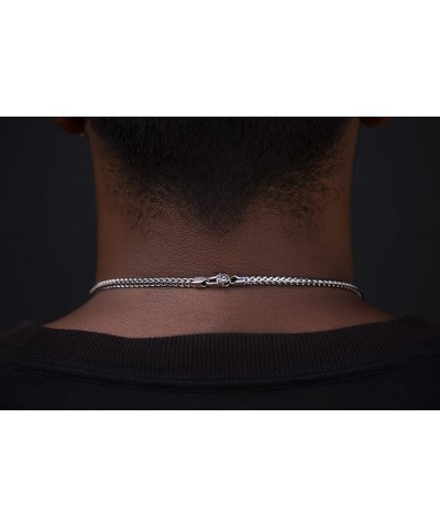 Shop Franco Chain Necklace - 3MM - 16/18/20/22/24/26 Inch Lengths - Gold/White Gold - Unisex 26 Inch 3MM Franco White Gold $4...