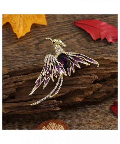 Retro Bird Brooches, Exquisite Elegant Rhinestone Bird Brooch Pin Sparkling Banquet Jewelry Gifts for Women, Girls, Ladies(Mu...