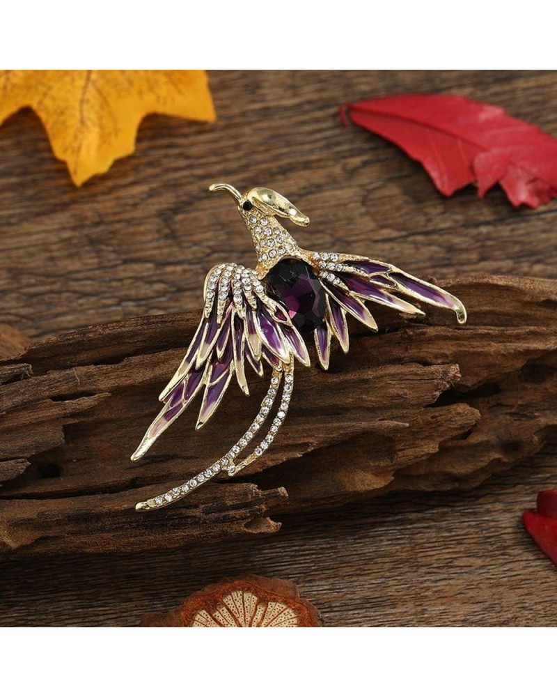 Retro Bird Brooches, Exquisite Elegant Rhinestone Bird Brooch Pin Sparkling Banquet Jewelry Gifts for Women, Girls, Ladies(Mu...