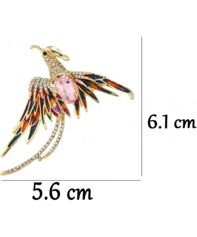 Retro Bird Brooches, Exquisite Elegant Rhinestone Bird Brooch Pin Sparkling Banquet Jewelry Gifts for Women, Girls, Ladies(Mu...