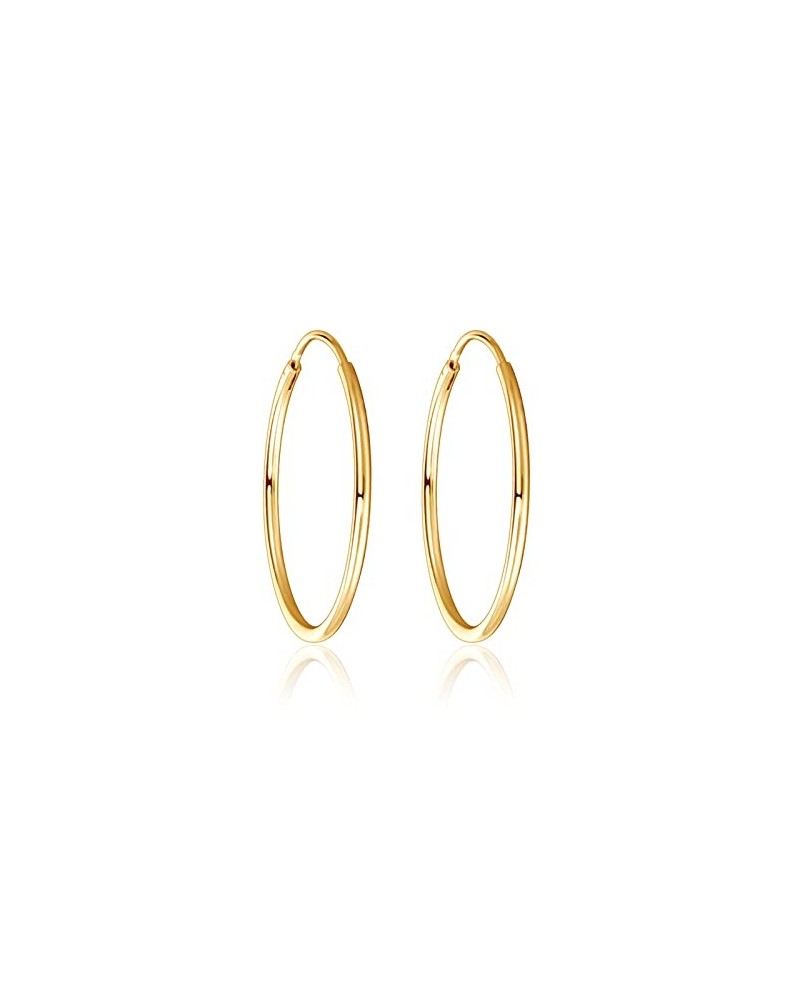 18K Gold Filled Small Hoop Earrings for Cartilage Women Hoops Piercing Earring Ear Cartilage Hoops Earring Handmade Tiny Thin...