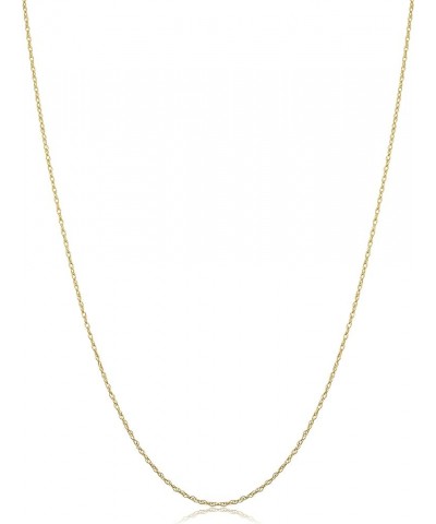 Real 14k Yellow Gold Rope Chain Pendant Necklace for Women (0.7 mm, 0.9 mm, 1 mm, 1.3 mm, or 1.5 mm) 20 inch 0.7 mm wide $69....