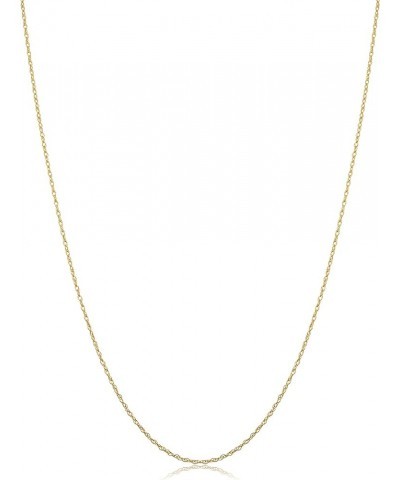 Real 14k Yellow Gold Rope Chain Pendant Necklace for Women (0.7 mm, 0.9 mm, 1 mm, 1.3 mm, or 1.5 mm) 20 inch 0.7 mm wide $69....