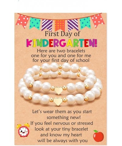 First Day of Kindergarten Bracelets for Mom and Daughter Back to school Gifts Mommy and Me Mother and Daughter Bracelets Matc...