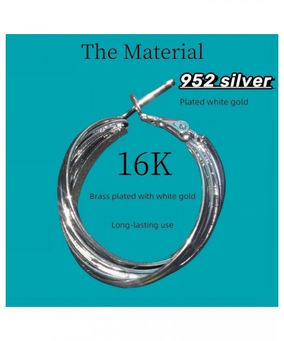 【Hiktevira】16K gold plated 925 sterling silver lightweight earrings | 30-35 earrings |【 Heathley 】 Gold hoop earrings women's...