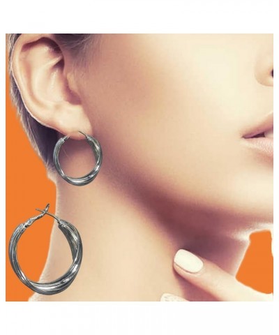 【Hiktevira】16K gold plated 925 sterling silver lightweight earrings | 30-35 earrings |【 Heathley 】 Gold hoop earrings women's...