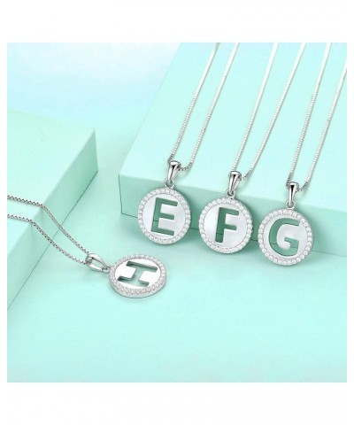 Initial Necklace for Women Teen girls 925 Sterling Silver Letter A-Z Pendant 26 Alphabet Jewelry F $22.94 Necklaces