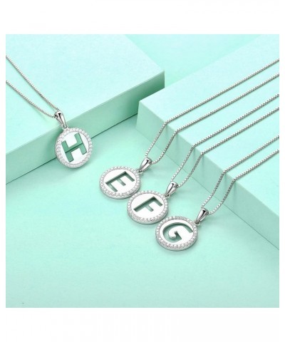 Initial Necklace for Women Teen girls 925 Sterling Silver Letter A-Z Pendant 26 Alphabet Jewelry F $22.94 Necklaces