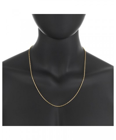 2mm Diamond-Cut 14k Yellow Gold Plated Round Snake Chain Necklace 22.0 Inches $30.73 Necklaces