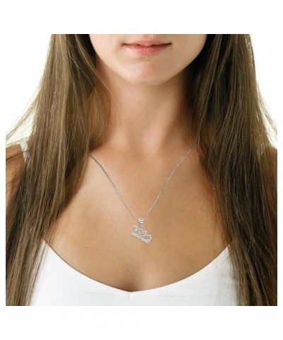 .925 Sterling Silver 2023 Graduation Diploma Charm Pendant Necklace with Rolo Chain and Pendant only Pendant + 22" Chain $11....