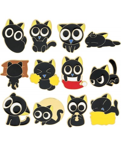 Creative Cat Enamel Pins Set - Kawaii Kitten Brooches Metal Badges Accessories for Backpack Hat Bag, Lovely Cats Pin for Frie...