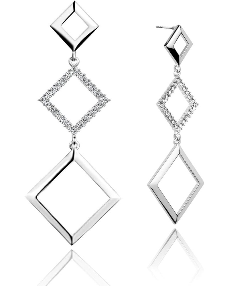 Dangle Earrings for Women White $13.49 Others