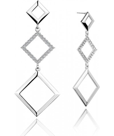 Dangle Earrings for Women White $13.49 Others