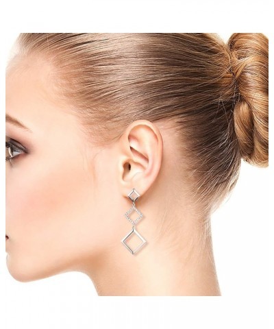 Dangle Earrings for Women White $13.49 Others