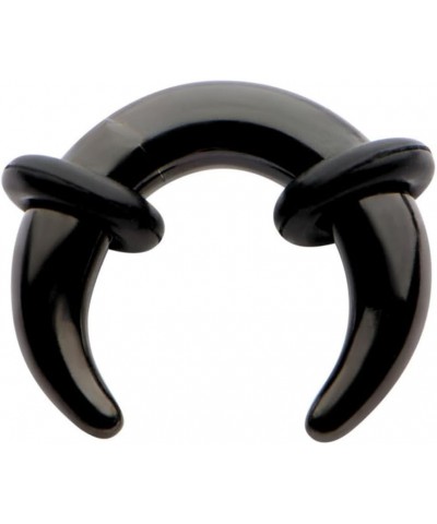 Black Septum Pincher Ring Stretching Ear Plugs Tapers Horseshoes Gauges 00g 0g 1g 2g 4g 6g 8g 10g 12g 14g gauge 2g $7.67 Body...