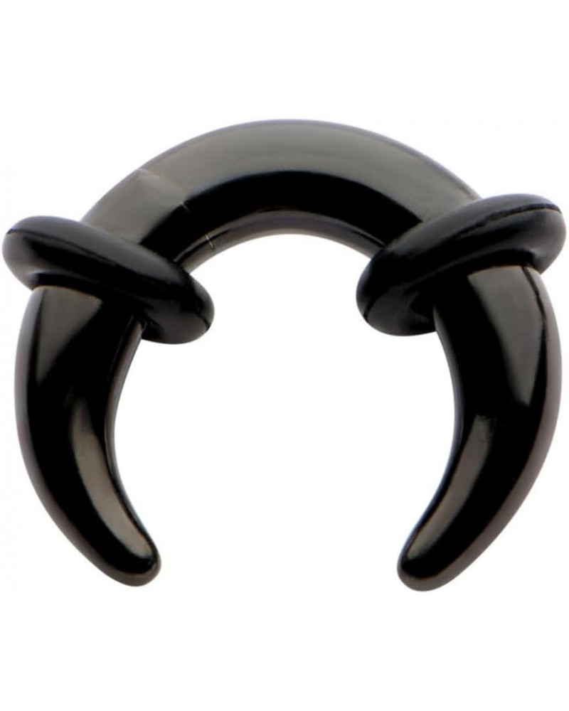 Black Septum Pincher Ring Stretching Ear Plugs Tapers Horseshoes Gauges 00g 0g 1g 2g 4g 6g 8g 10g 12g 14g gauge 2g $7.67 Body...