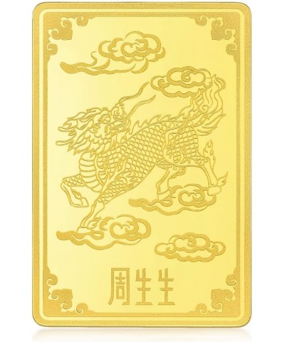 999.9 24K Solid Gold Price-by-Weight 19.98g Gold Qilin Ingot for Women 938469 $766.70 Bracelets