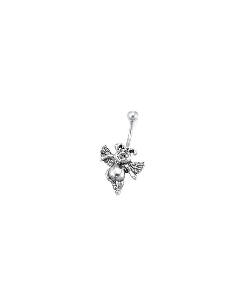 Belly Button Ring When Pigs Fly Navel Ring $8.24 Body Jewelry