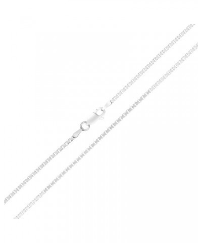 .925 Sterling Silver 0.7mm, 0.9mm, 1.1mm, 1.3mm, 1.5mm or 1.7mm Box Chain Necklace, Made In Italy 16.0 Inches 1.7mm $14.40 Ne...