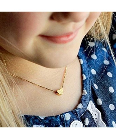 Tiny Initial Heart Necklaces - 14K Gold Filled Letter Heart Necklace, Gift for Women Girls X $8.50 Necklaces