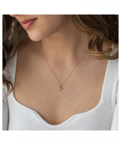 Bee Necklace,Gold Necklace for Women 14K Gold Honey Bee Necklaces for Women Adjustable Gold Necklace for Women Trendy Jewelry...