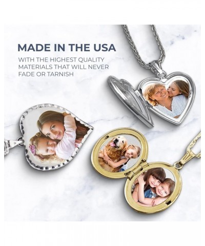 Personalized 14K Gold Filled Rose Oval Locket Custom Photo Necklace for Women and Men 3/4 Inch X 1 Inch Locket + Photo $36.73...