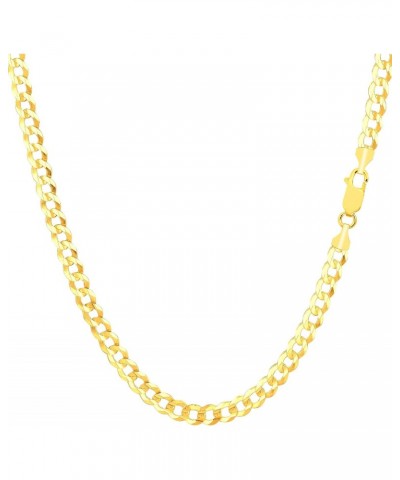 14K Yellow Gold Filled Solid Curb Chain Necklace, 3.6mm $63.58 Necklaces