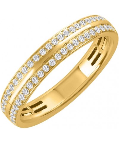 1/4 Carat Diamond Wedding Band Ring in 10K Gold Yellow Gold $145.20 Rings